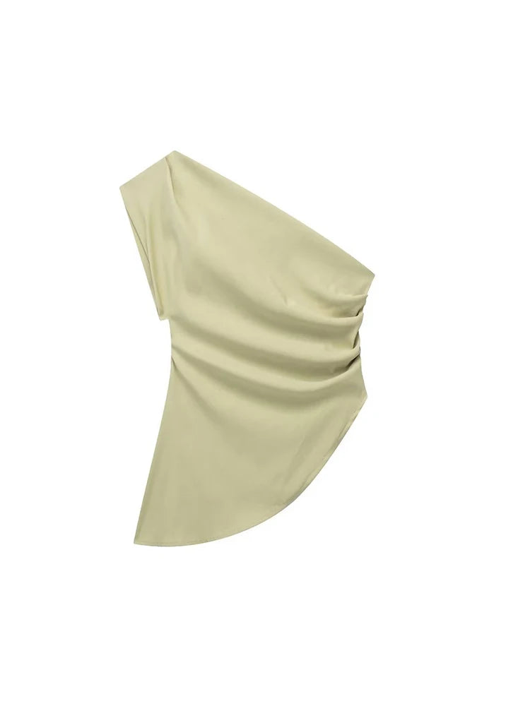 ASYMMETRICAL OFF-SHOULDER T-SHIRT