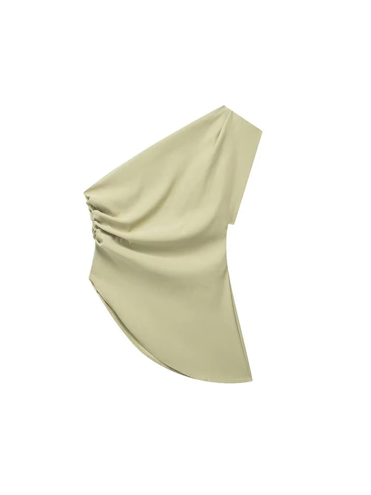 ASYMMETRICAL OFF-SHOULDER T-SHIRT