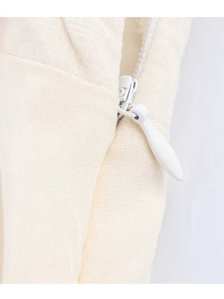 CHIC RUFFLED MINI SKIRT – PEARL EMBELLISHED