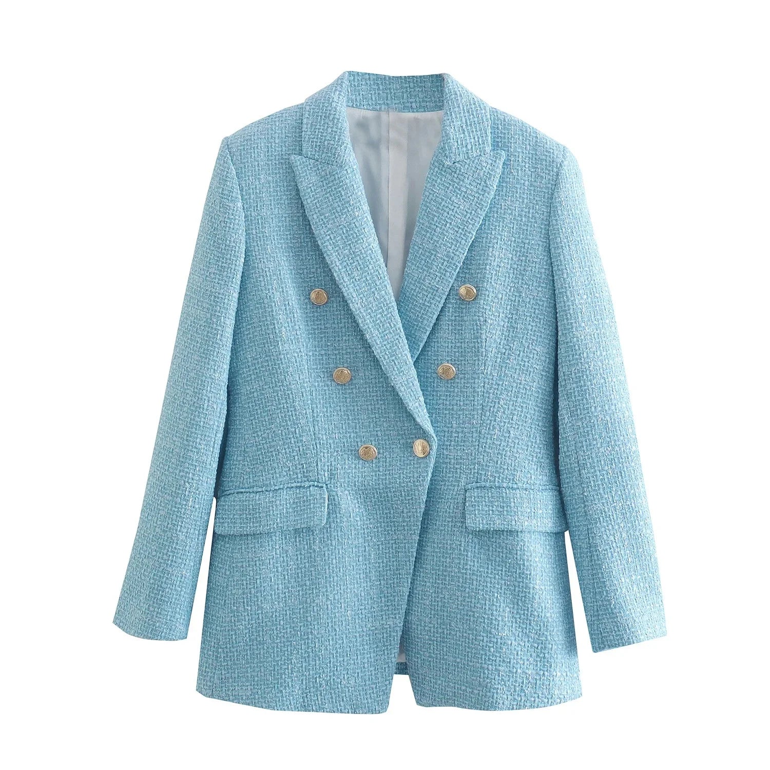 TEXTURED TWEED SUIT JACKET FOR WOMEN