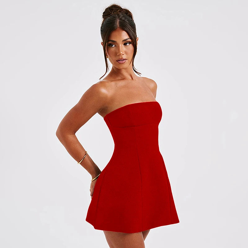 CHIC SOLID BODYCON MINI DRESS