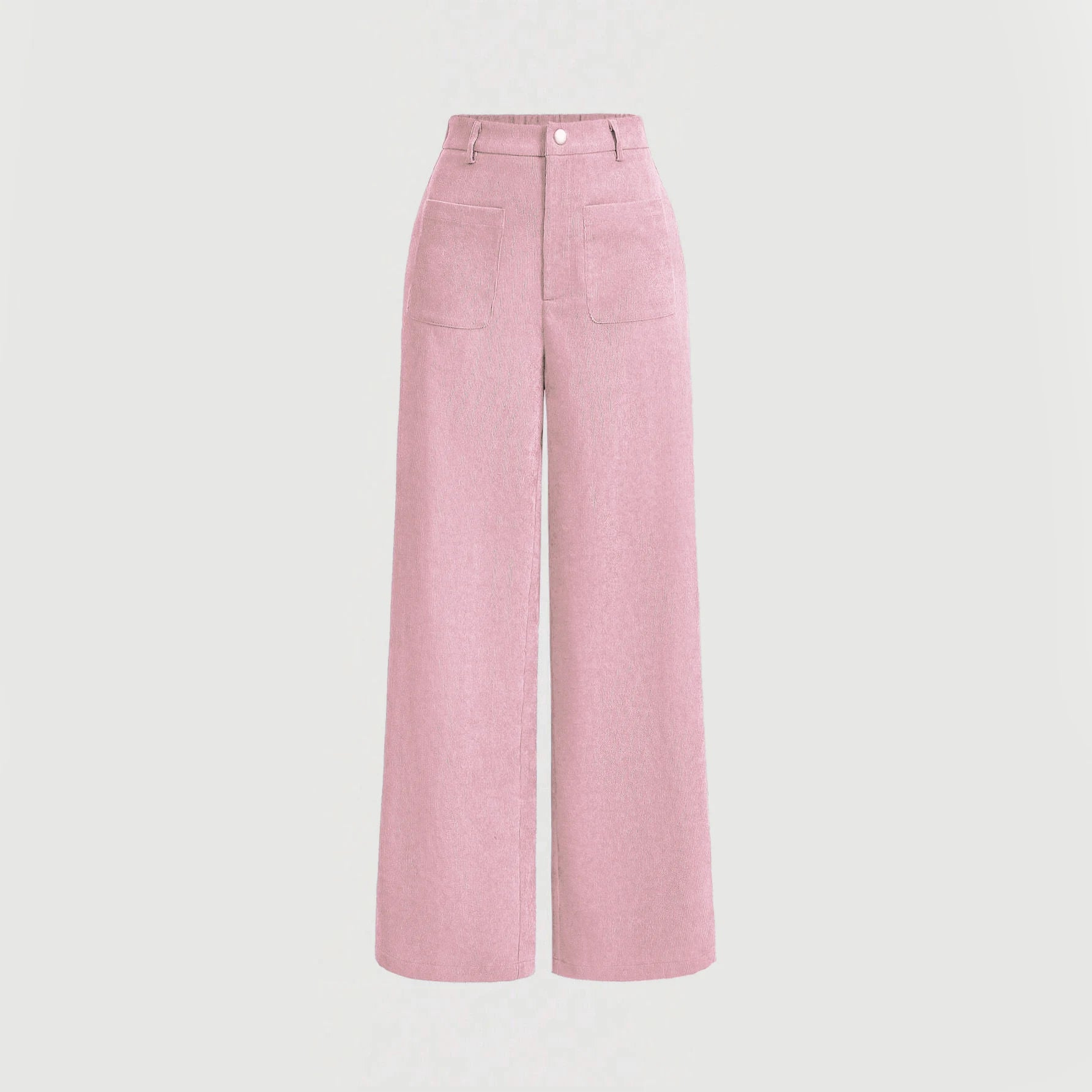 HIGH-WAIST RETRO CASUAL TROUSERS