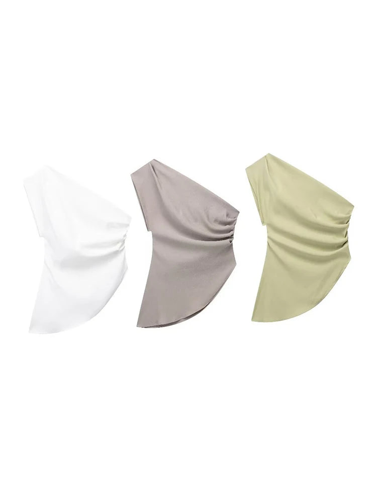 ASYMMETRICAL OFF-SHOULDER T-SHIRT