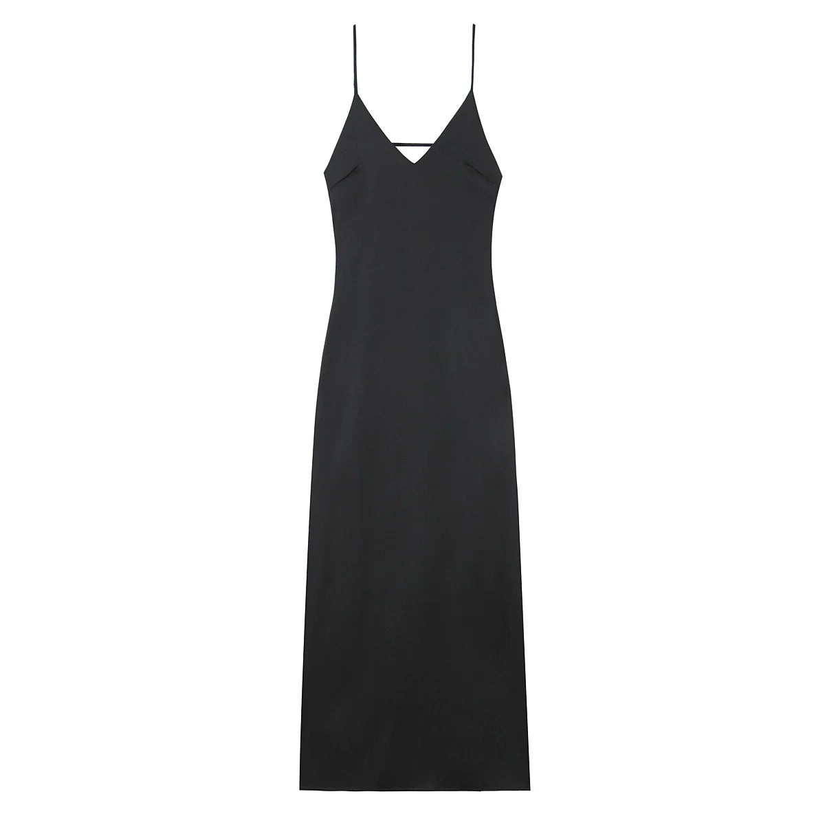 SEXY SATIN HALTER LONG DRESS