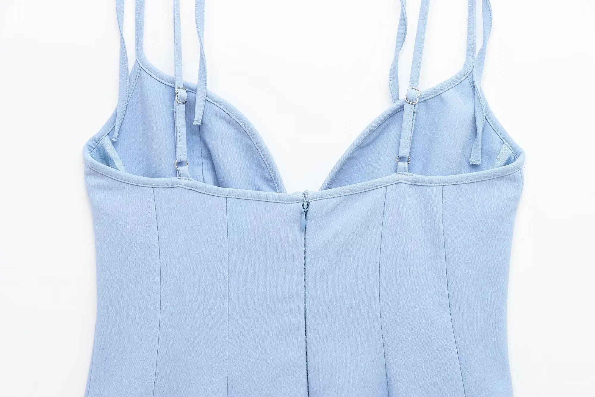 CUTE BOW-DETAIL STRAPPY MINI DRESS