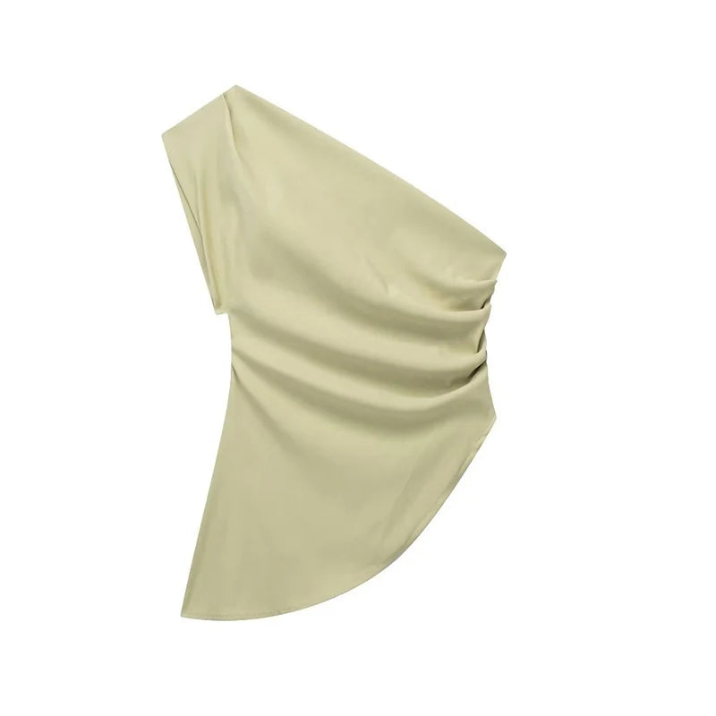 ASYMMETRICAL OFF-SHOULDER T-SHIRT