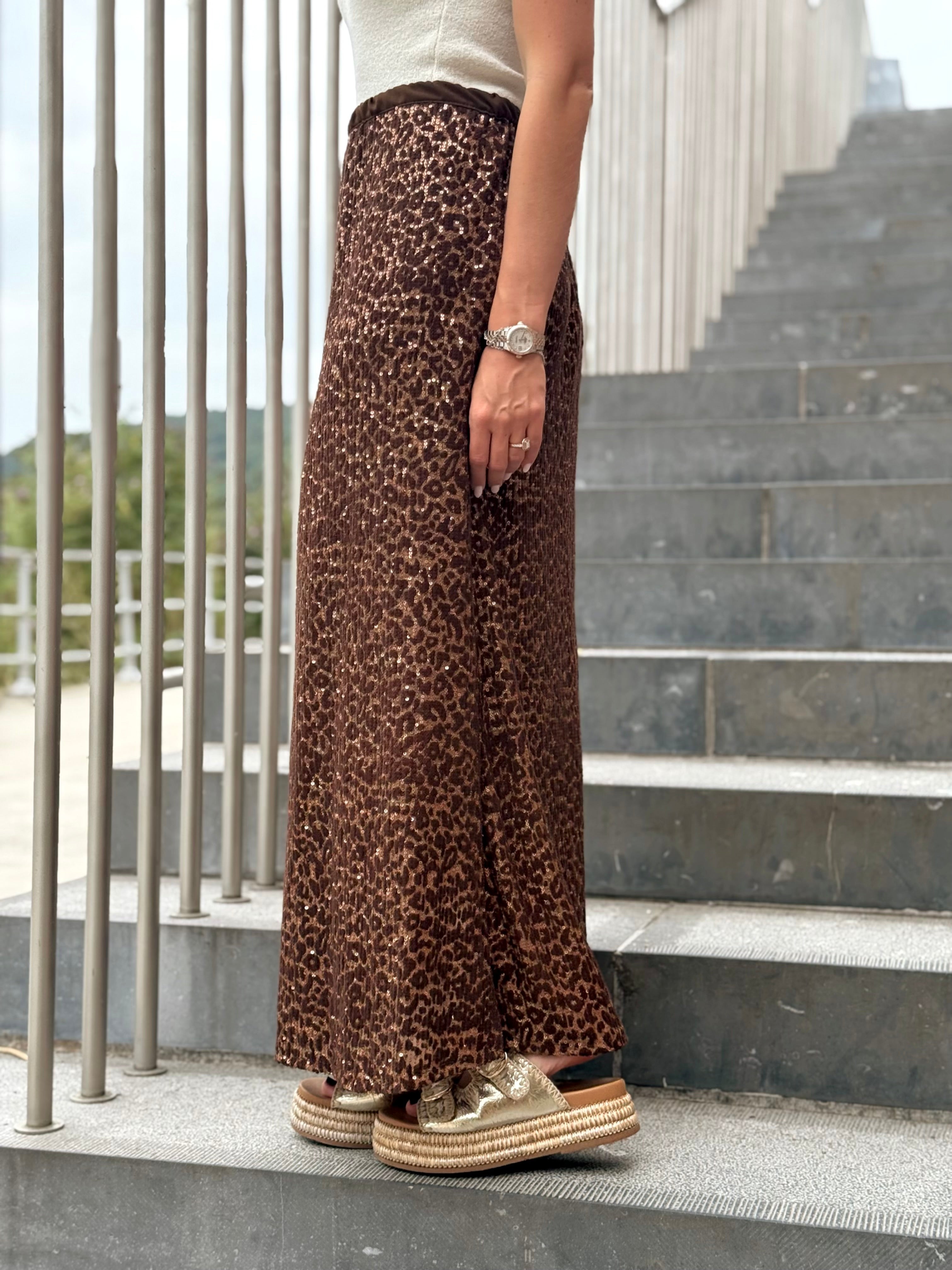 La jupe Gina brun