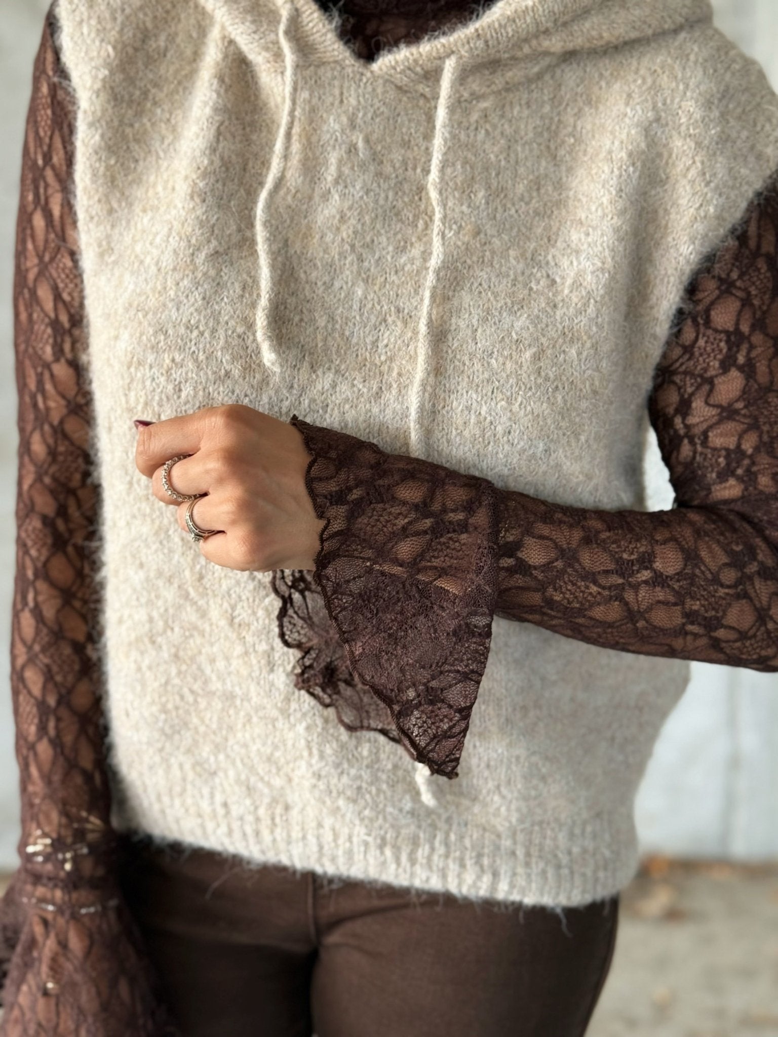 La blouse Chimene marron
