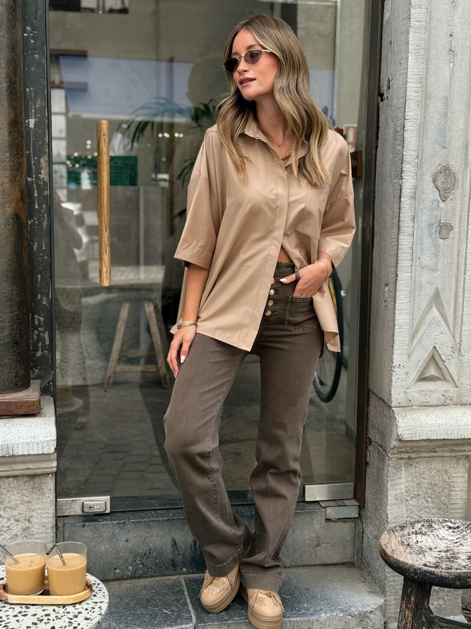 La chemise Ellie beige