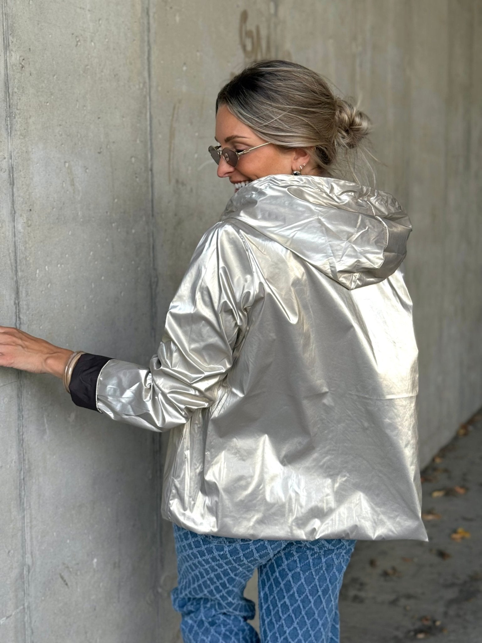La veste Daphne réversible marron