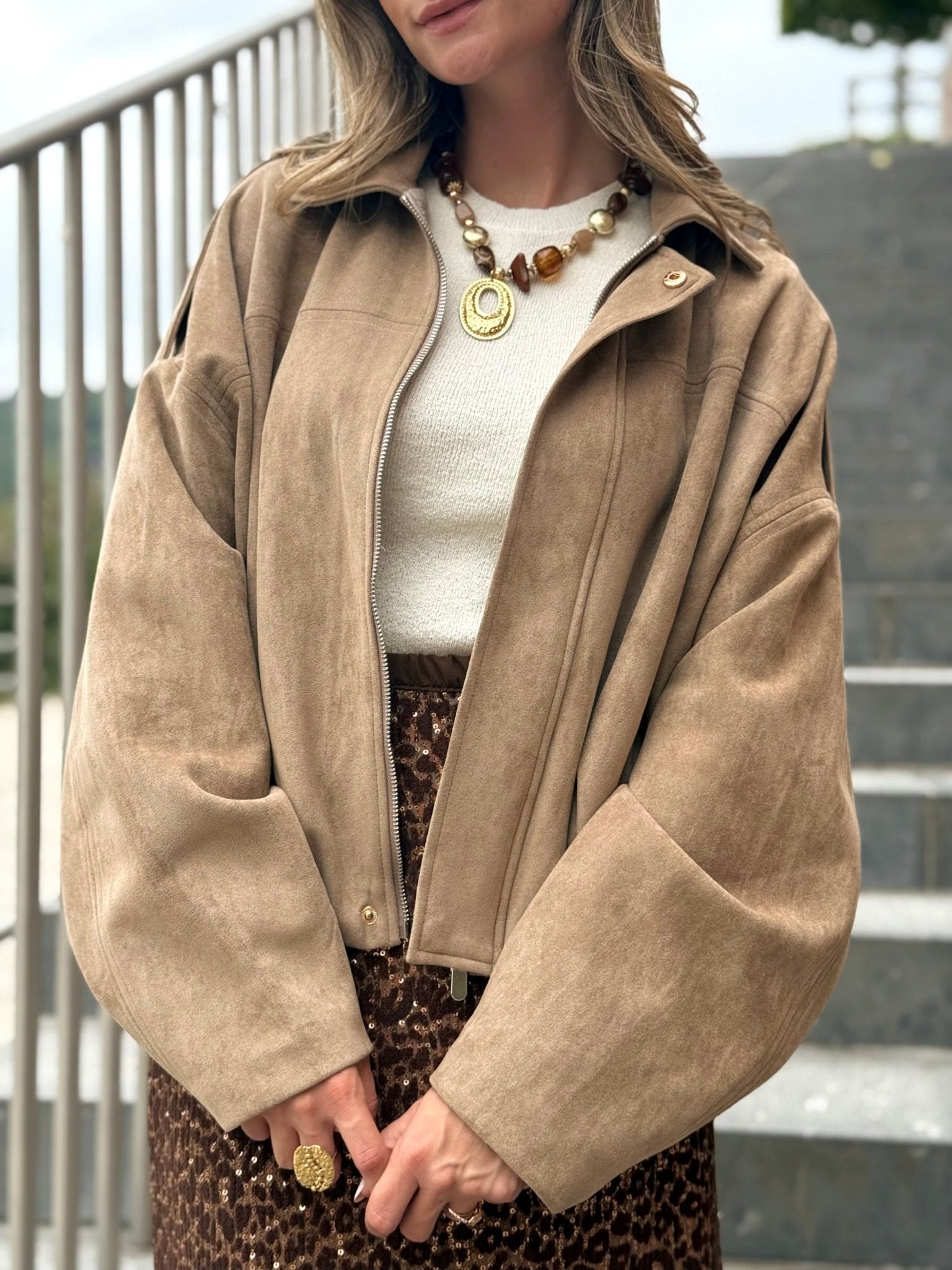 La veste Georgina beige