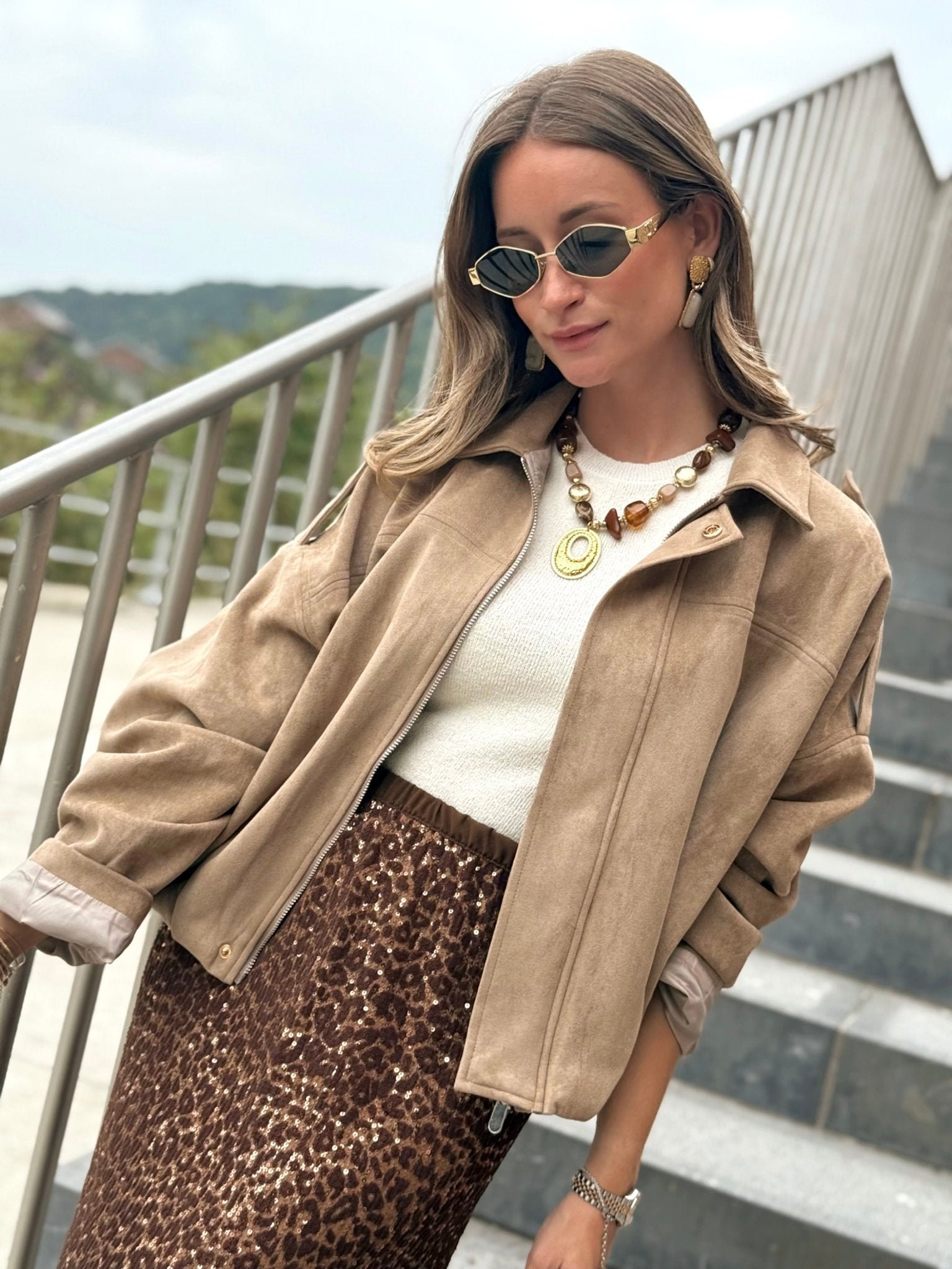La veste Georgina beige