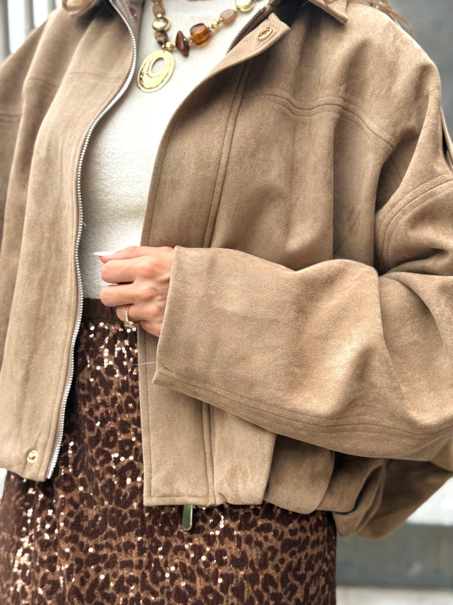La veste Georgina beige