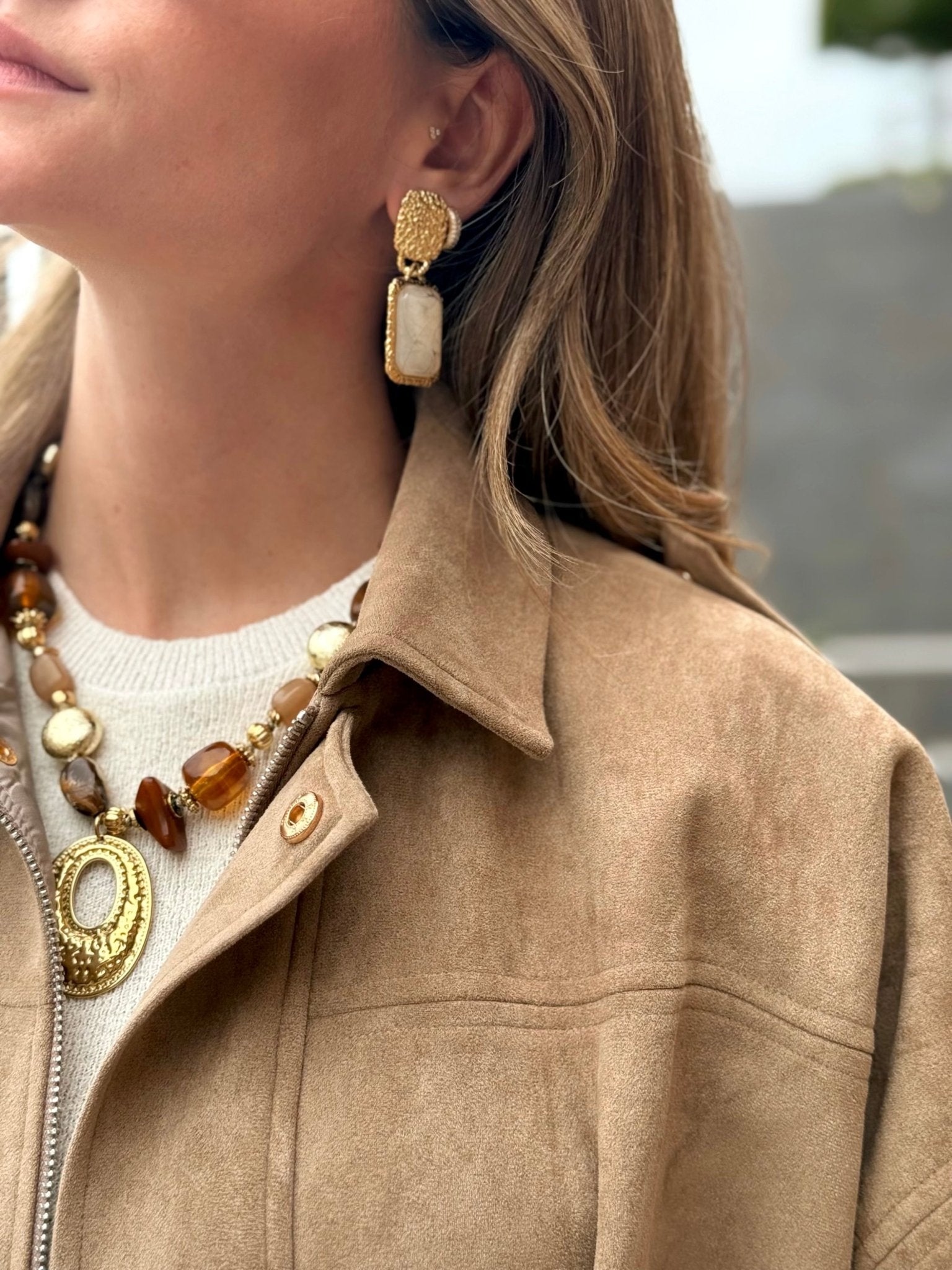 La veste Georgina beige