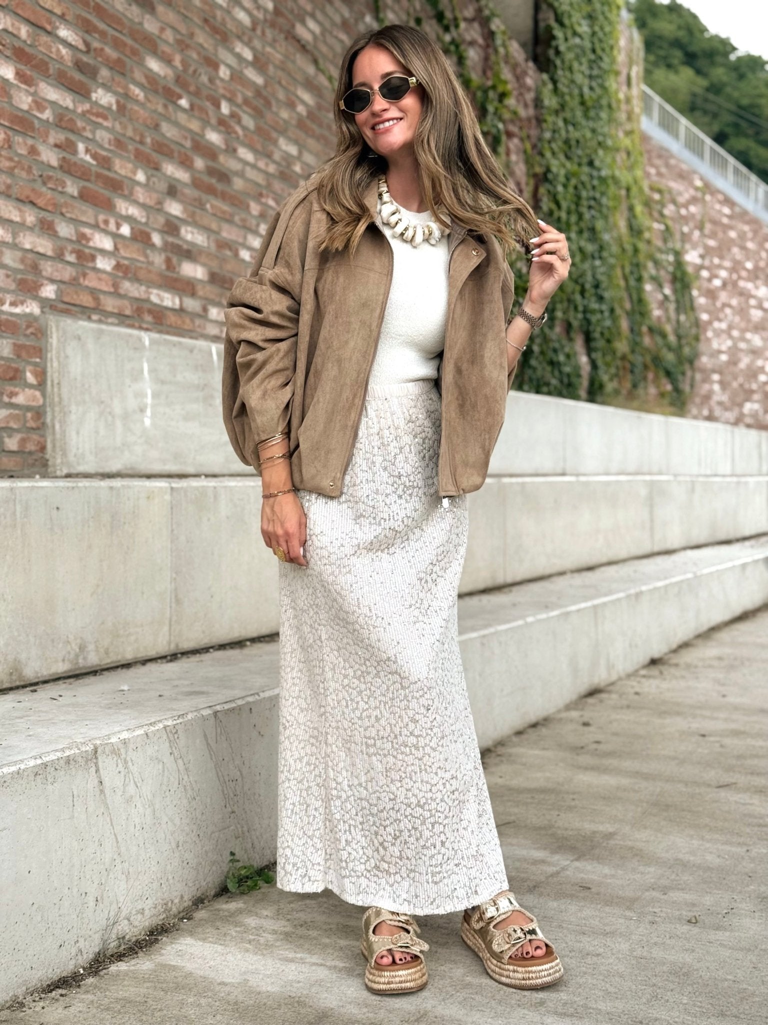 La veste Georgina beige