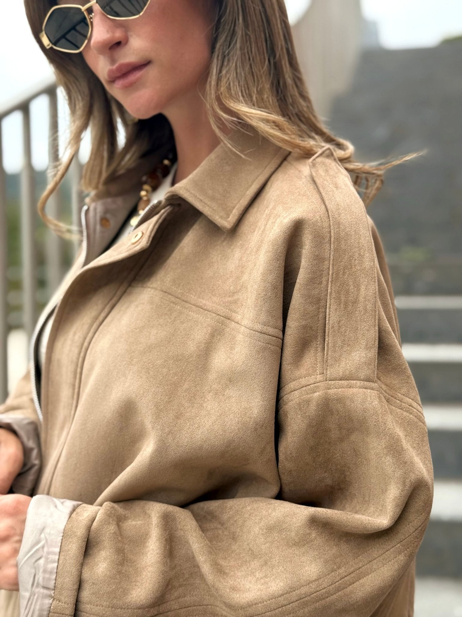 La veste Georgina beige