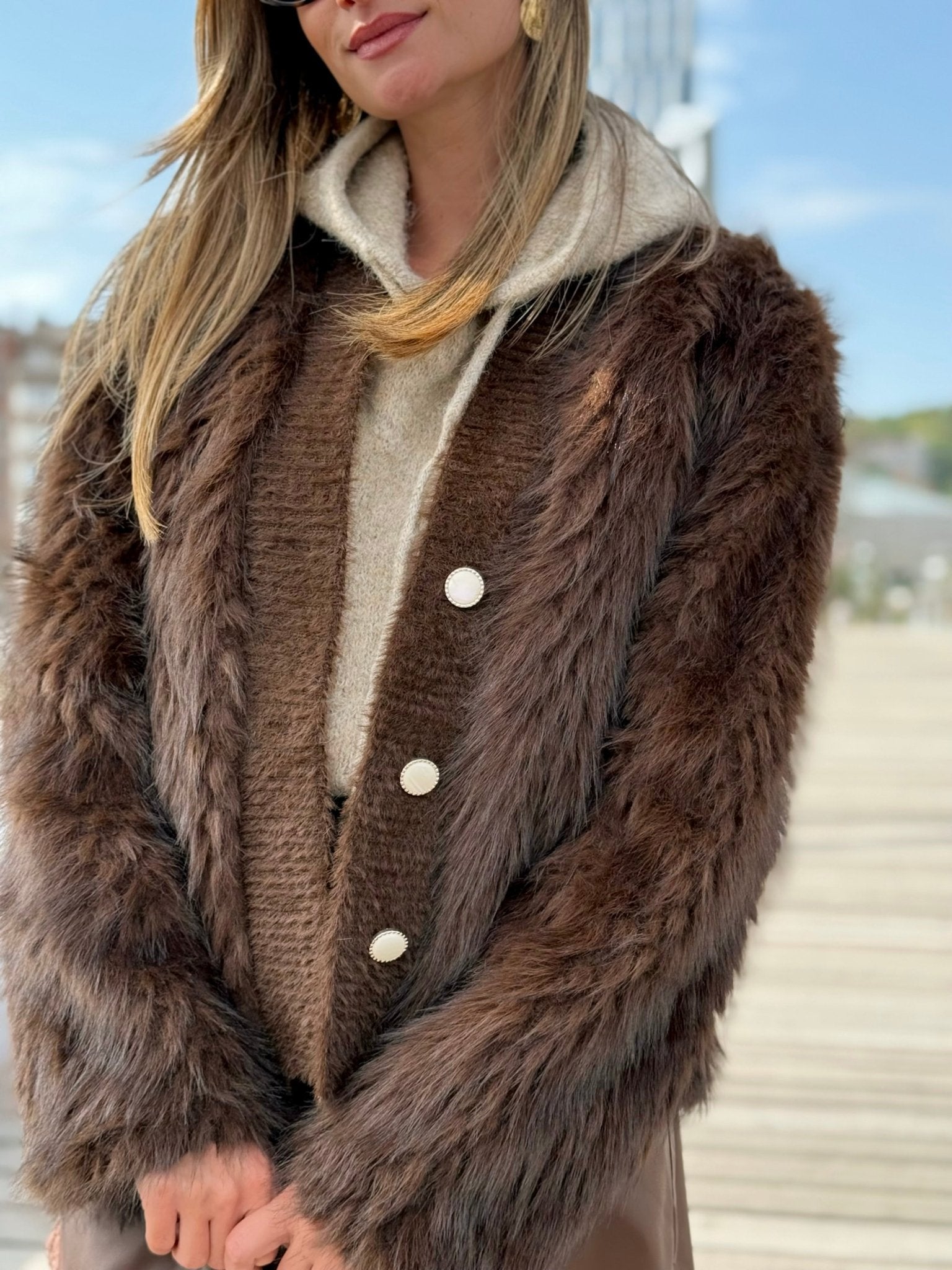 La veste Irina marron