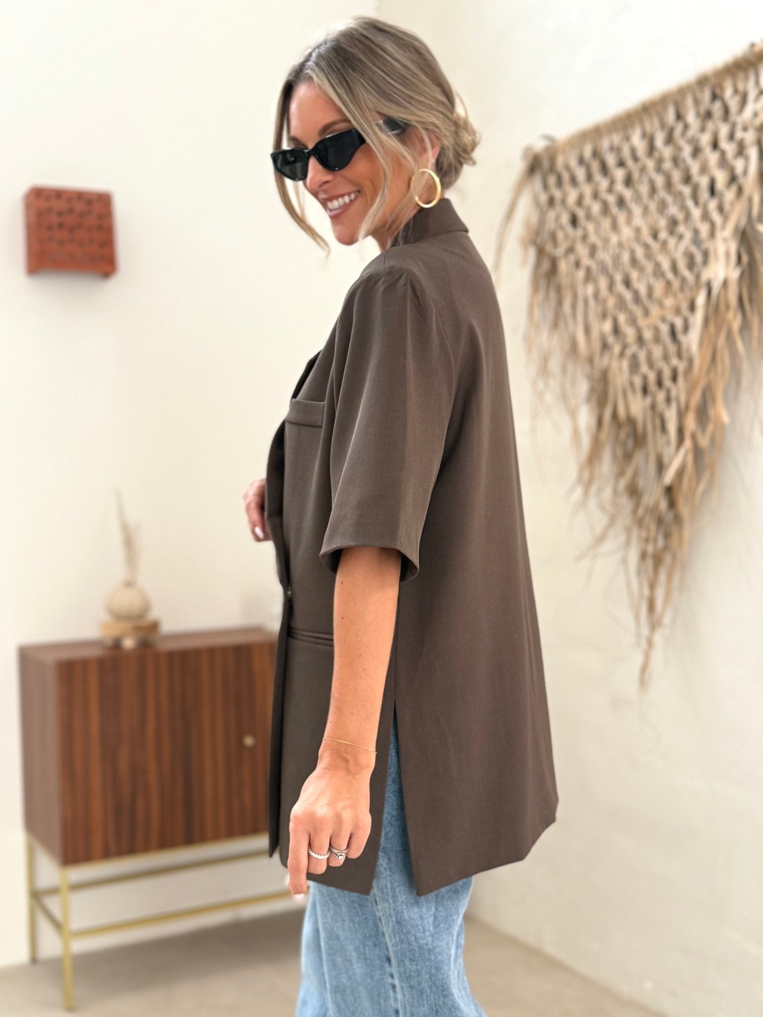 Le blazer Eve marron