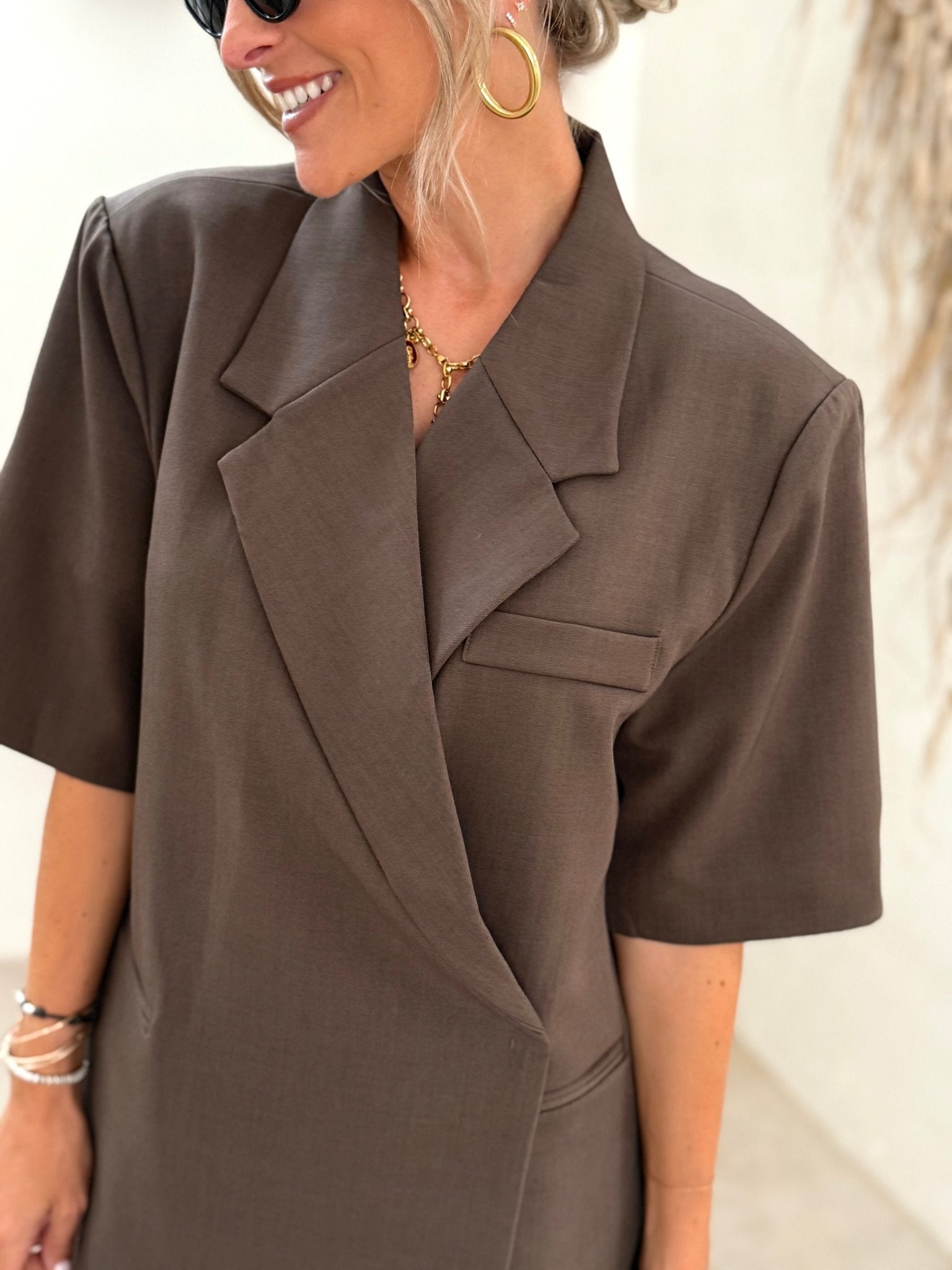 Le blazer Eve marron