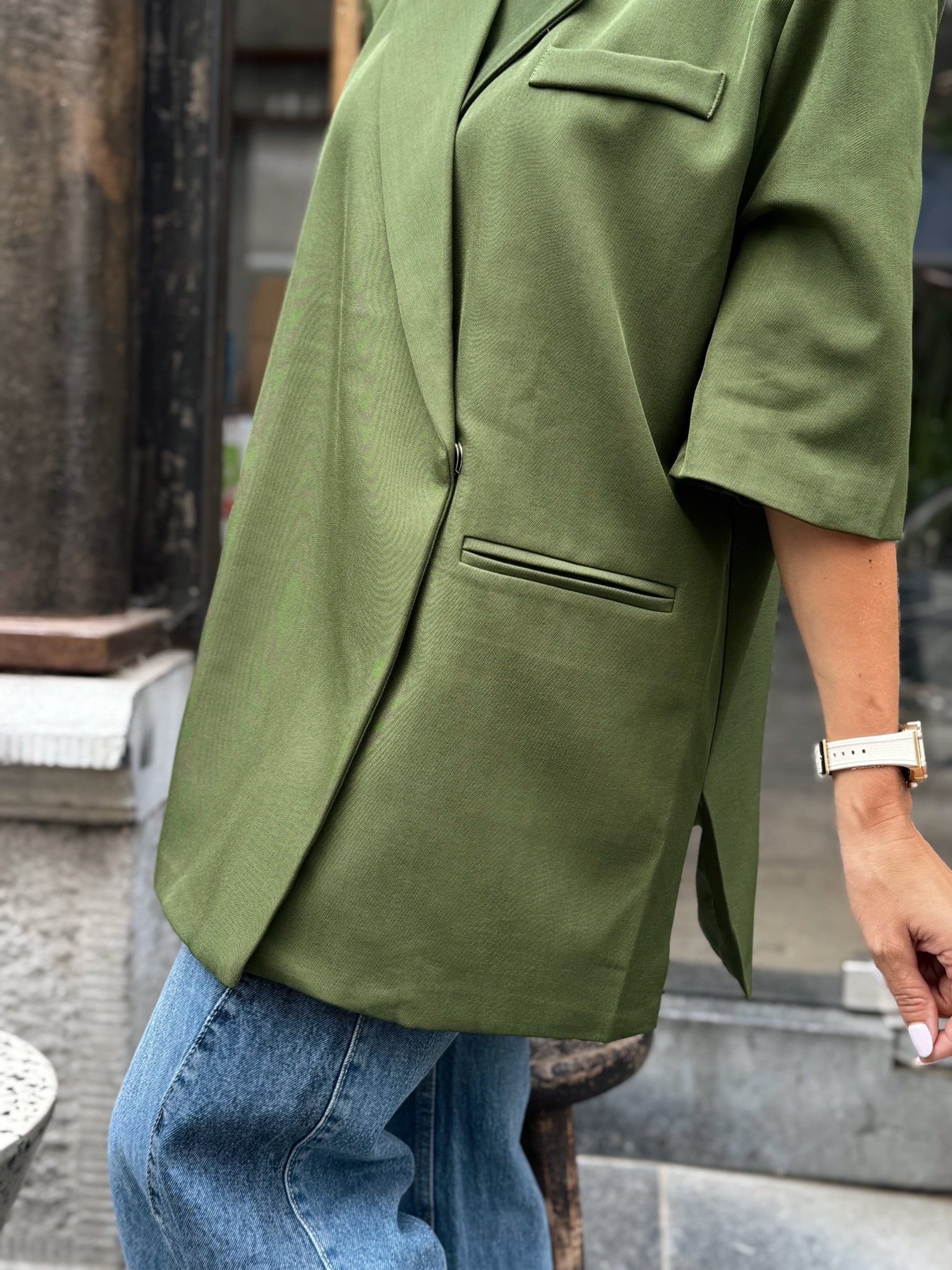Le blazer Eve vert