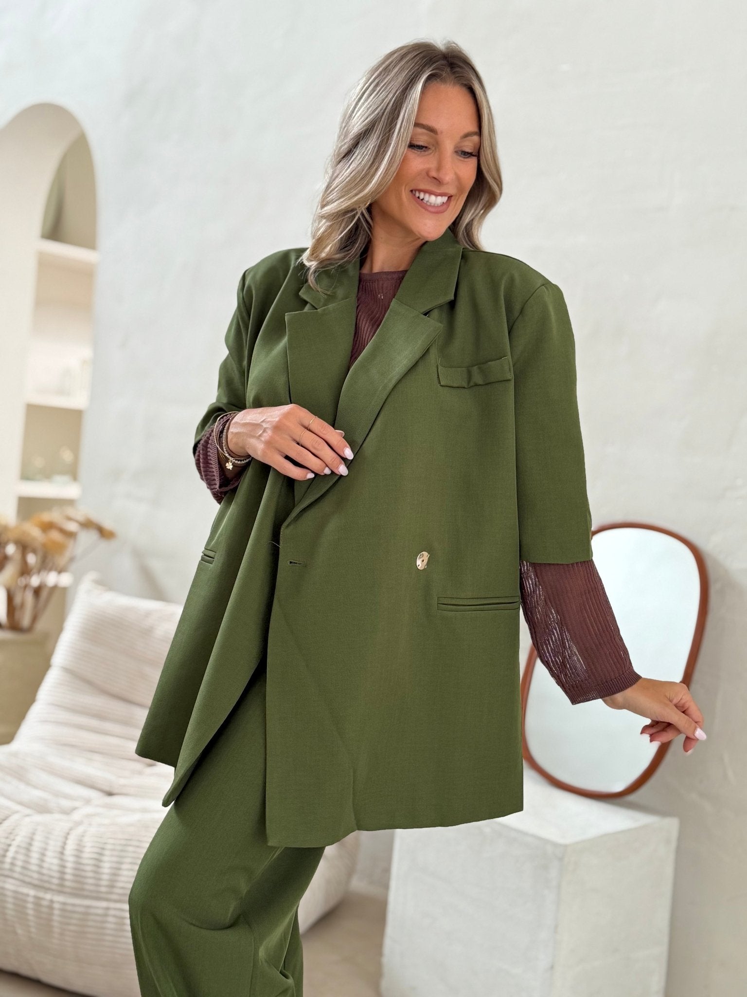 Le blazer Eve vert