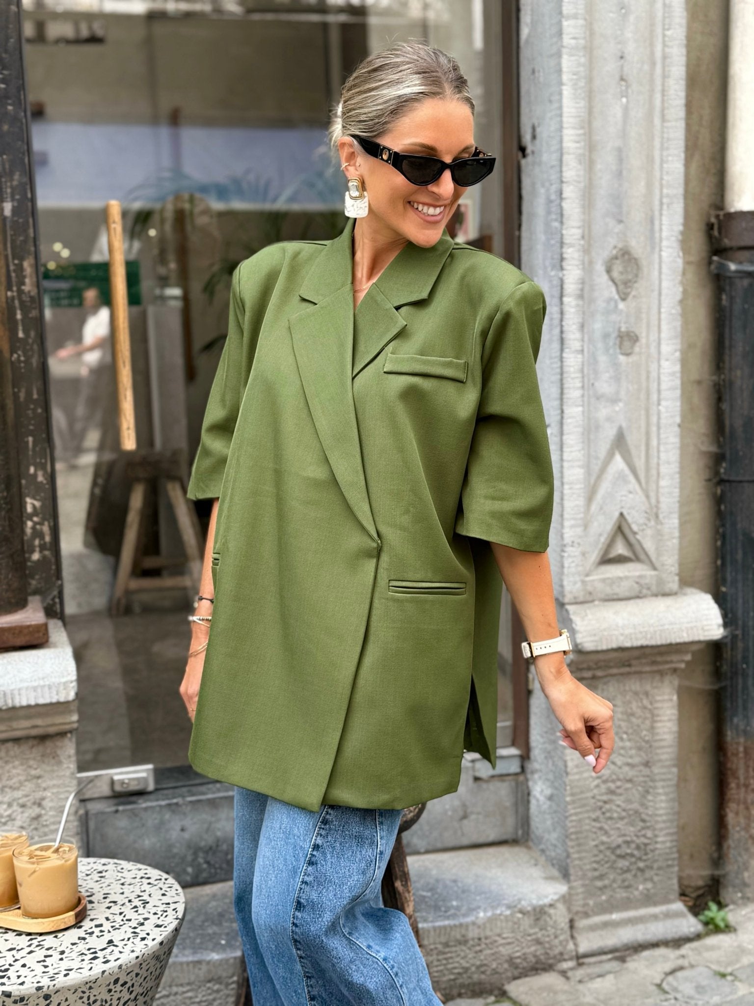Le blazer Eve vert