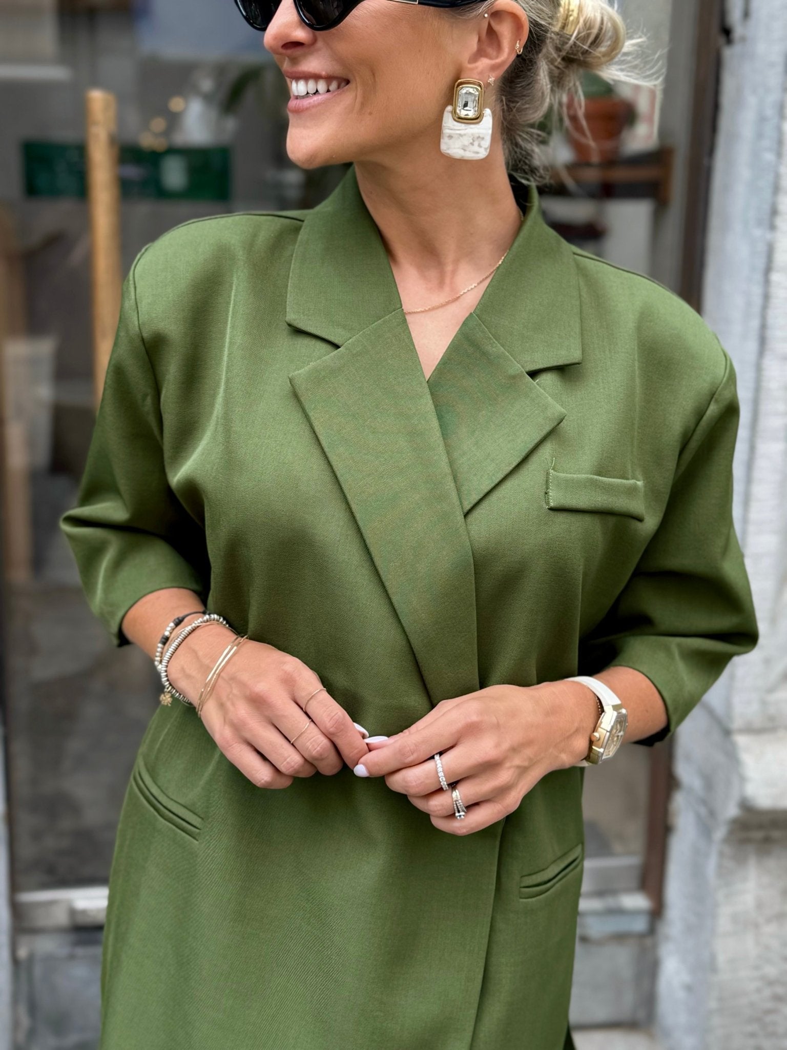 Le blazer Eve vert
