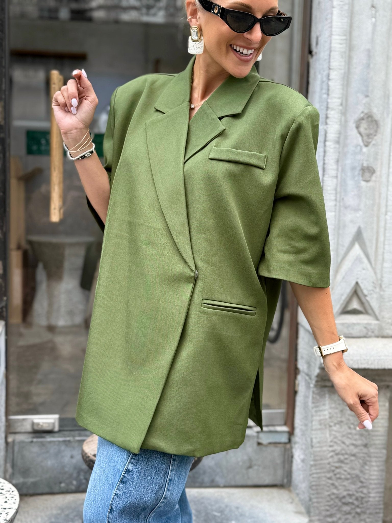 Le blazer Eve vert