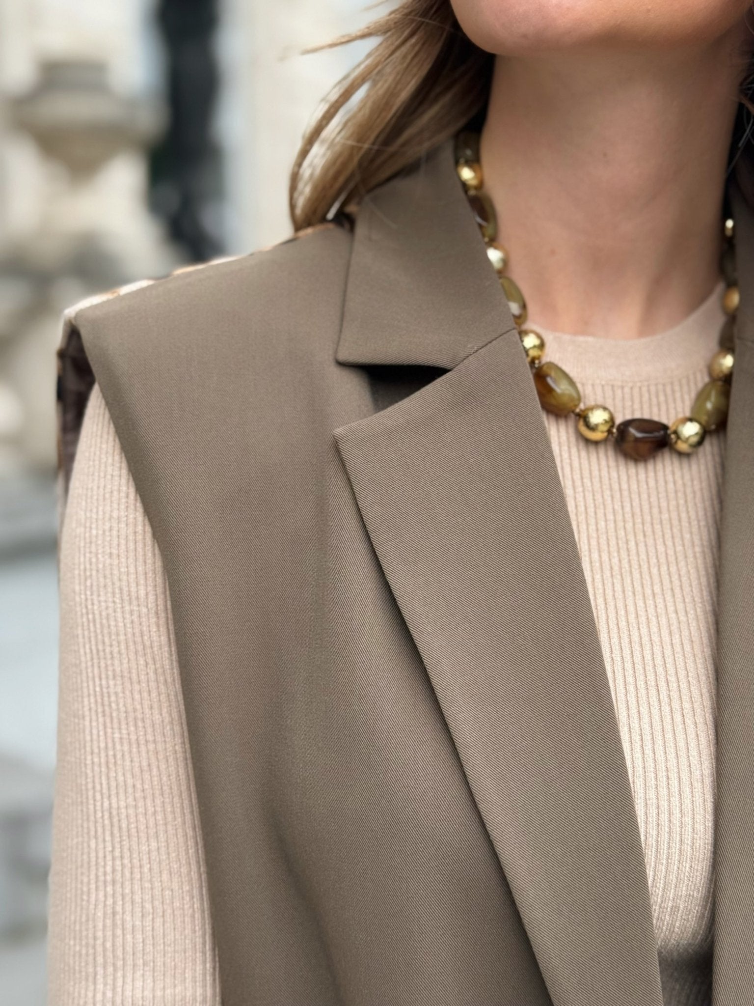 Le blazer sans manche Inaya