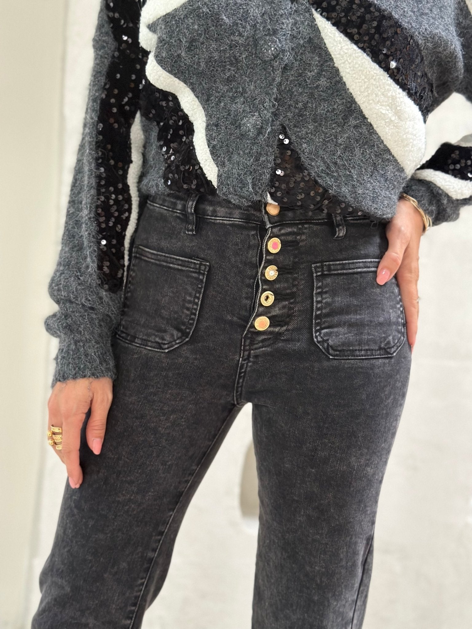 Le jeans Romane gris