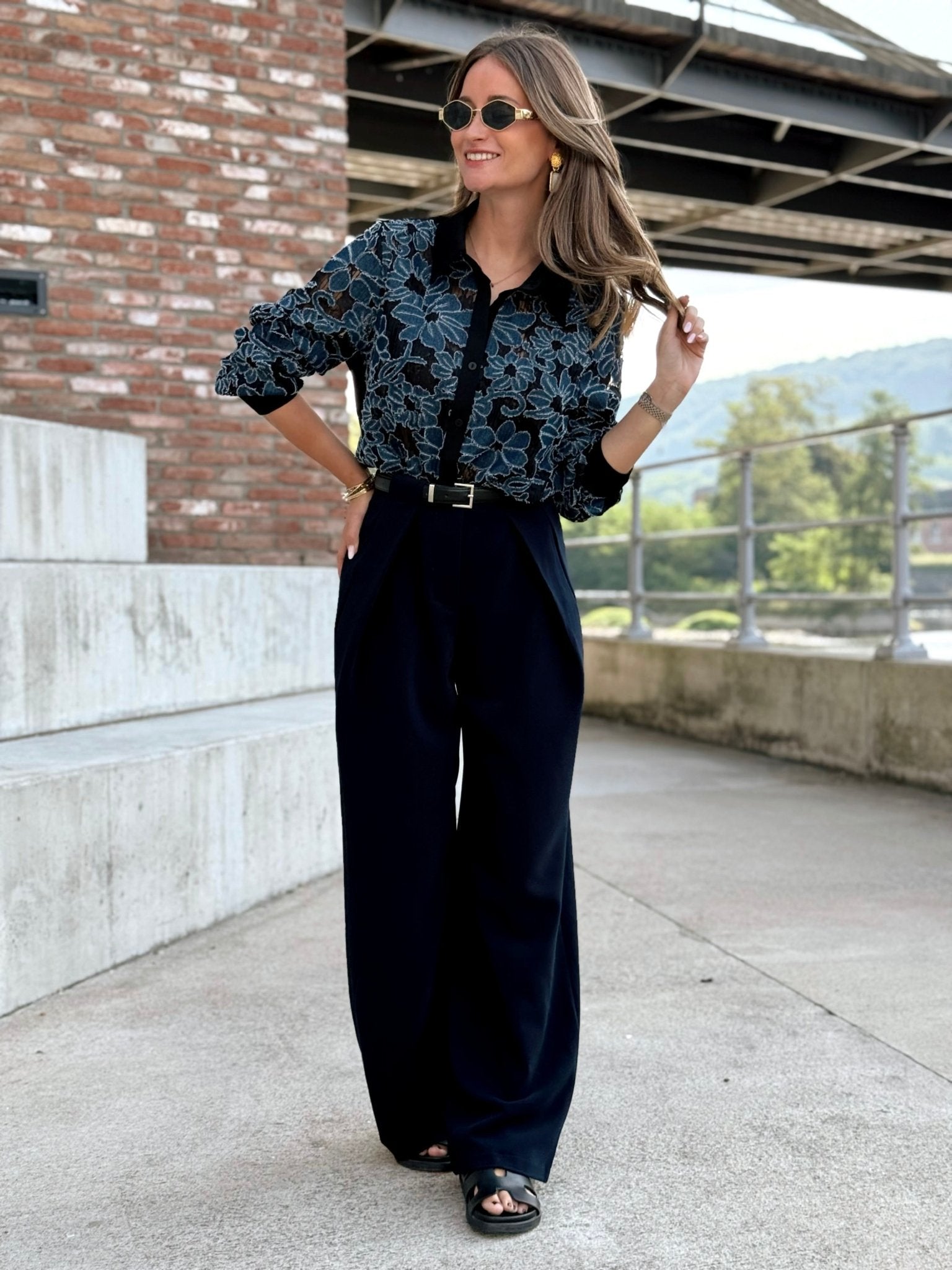Le pantalon Ernestine bleu