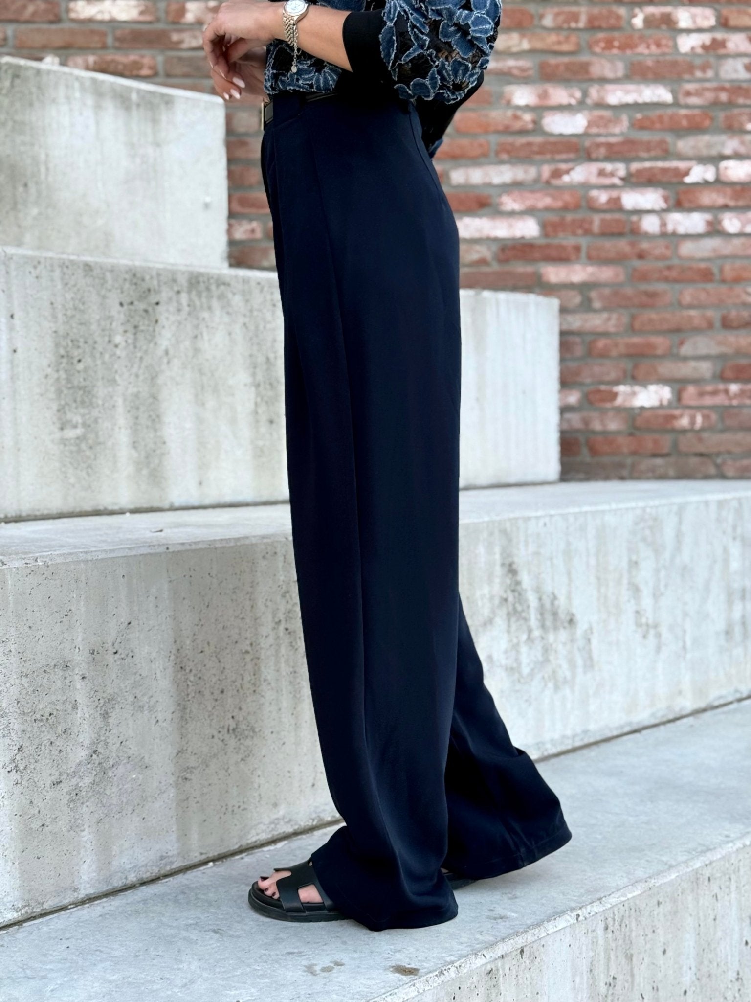 Le pantalon Ernestine bleu