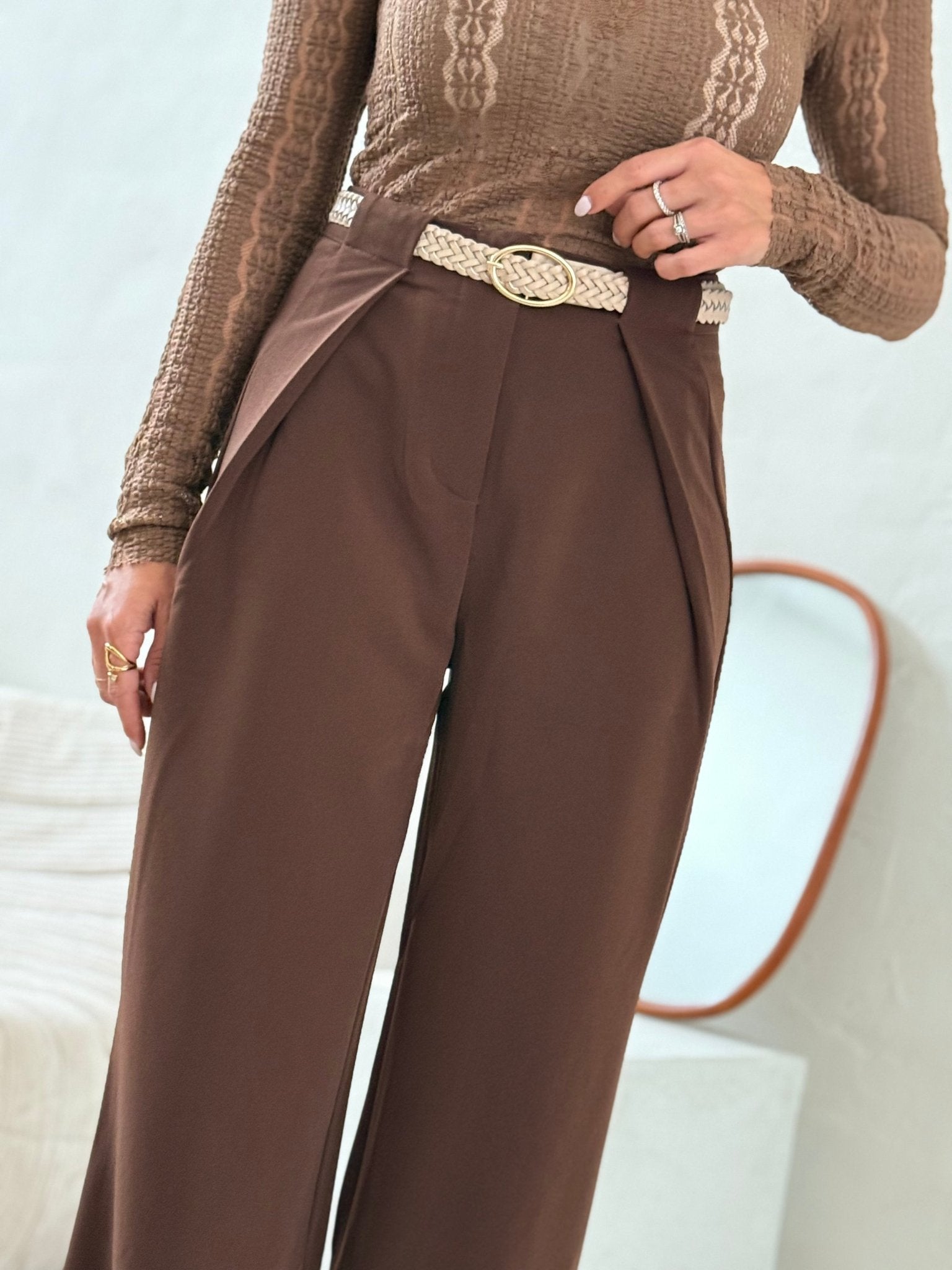 Le pantalon Ernestine marron
