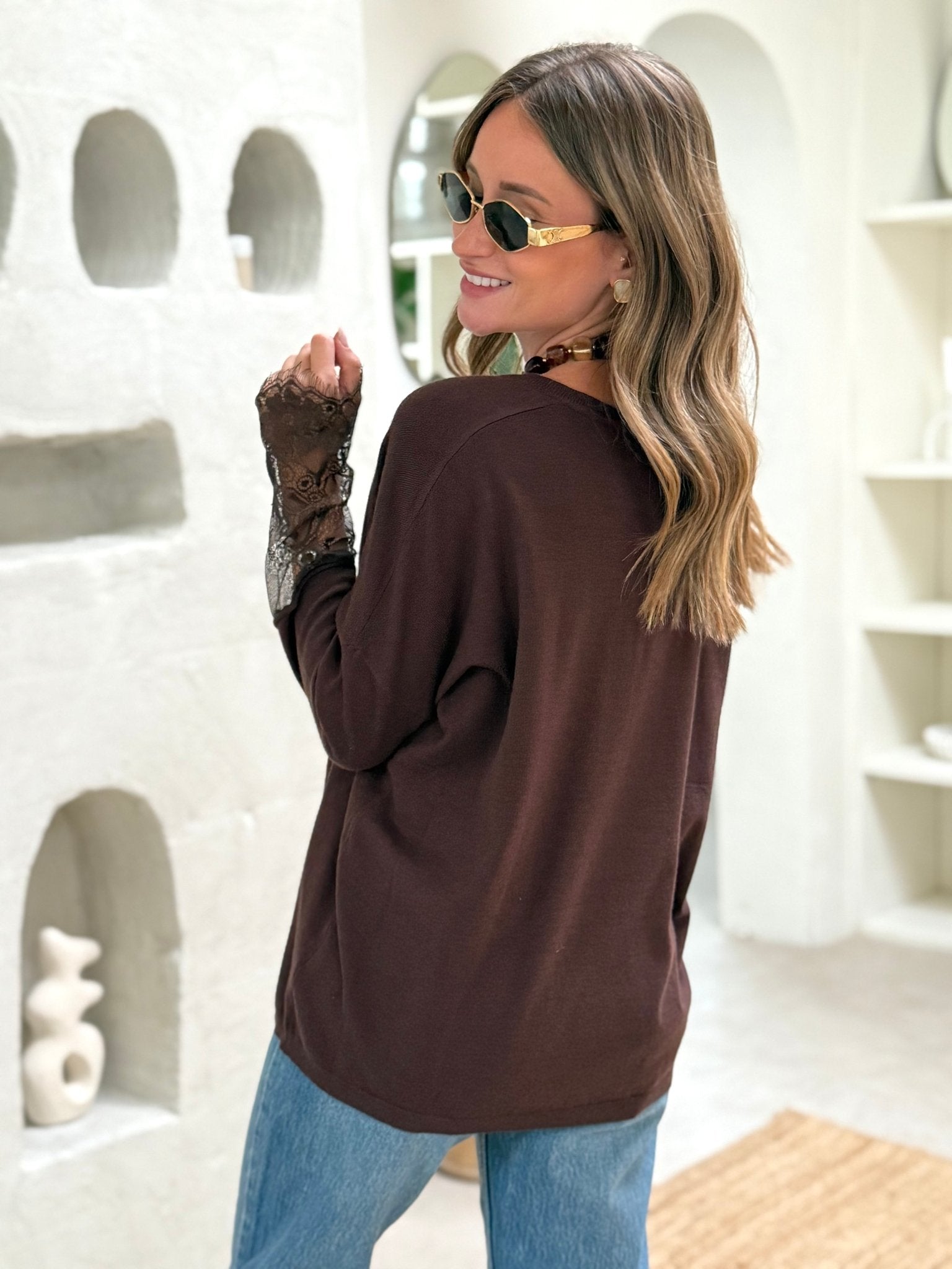 Le pull Edith marron