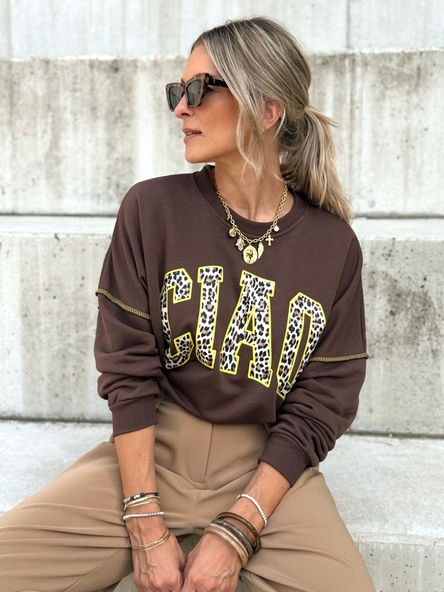 Le pull Fanny marron