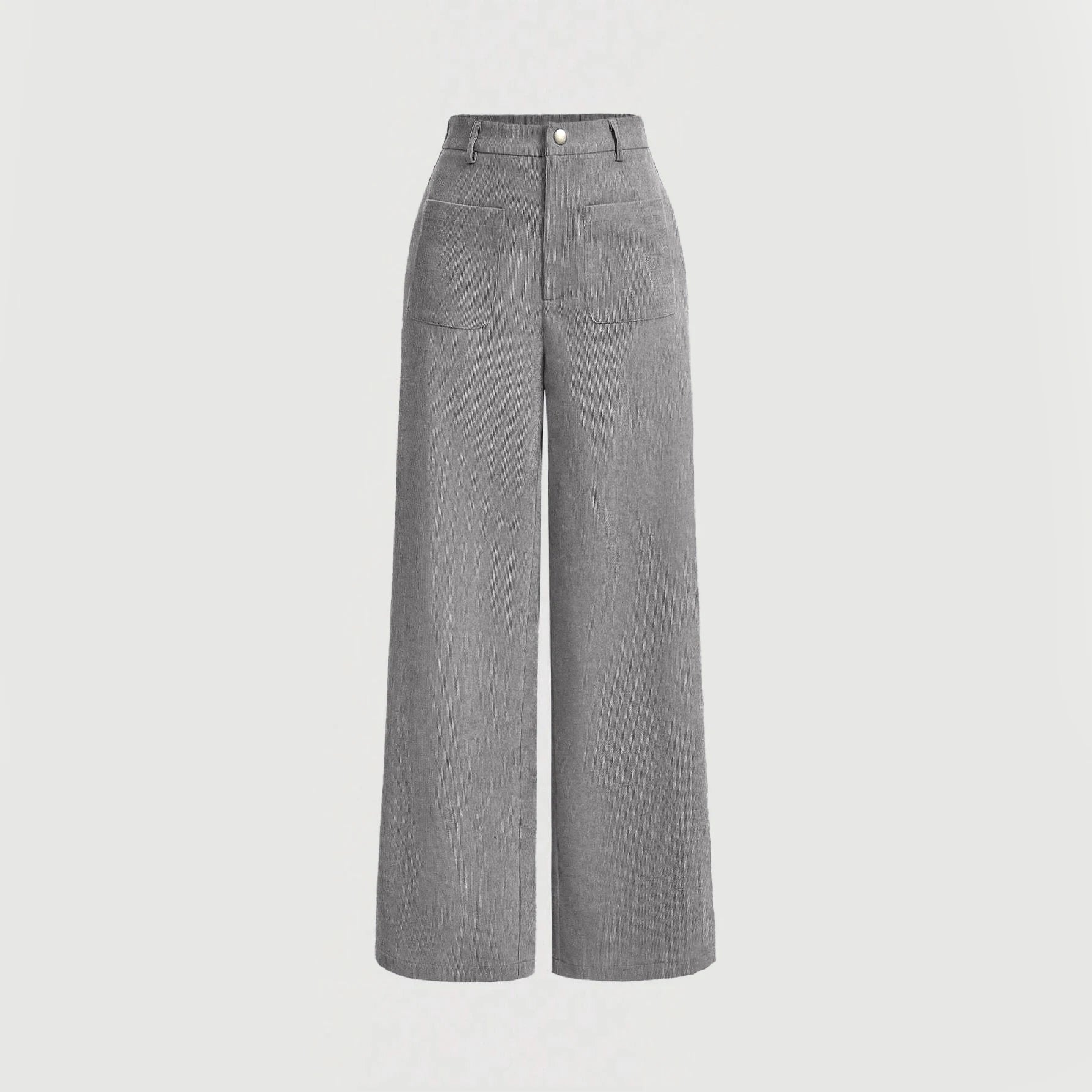 HIGH-WAIST RETRO CASUAL TROUSERS
