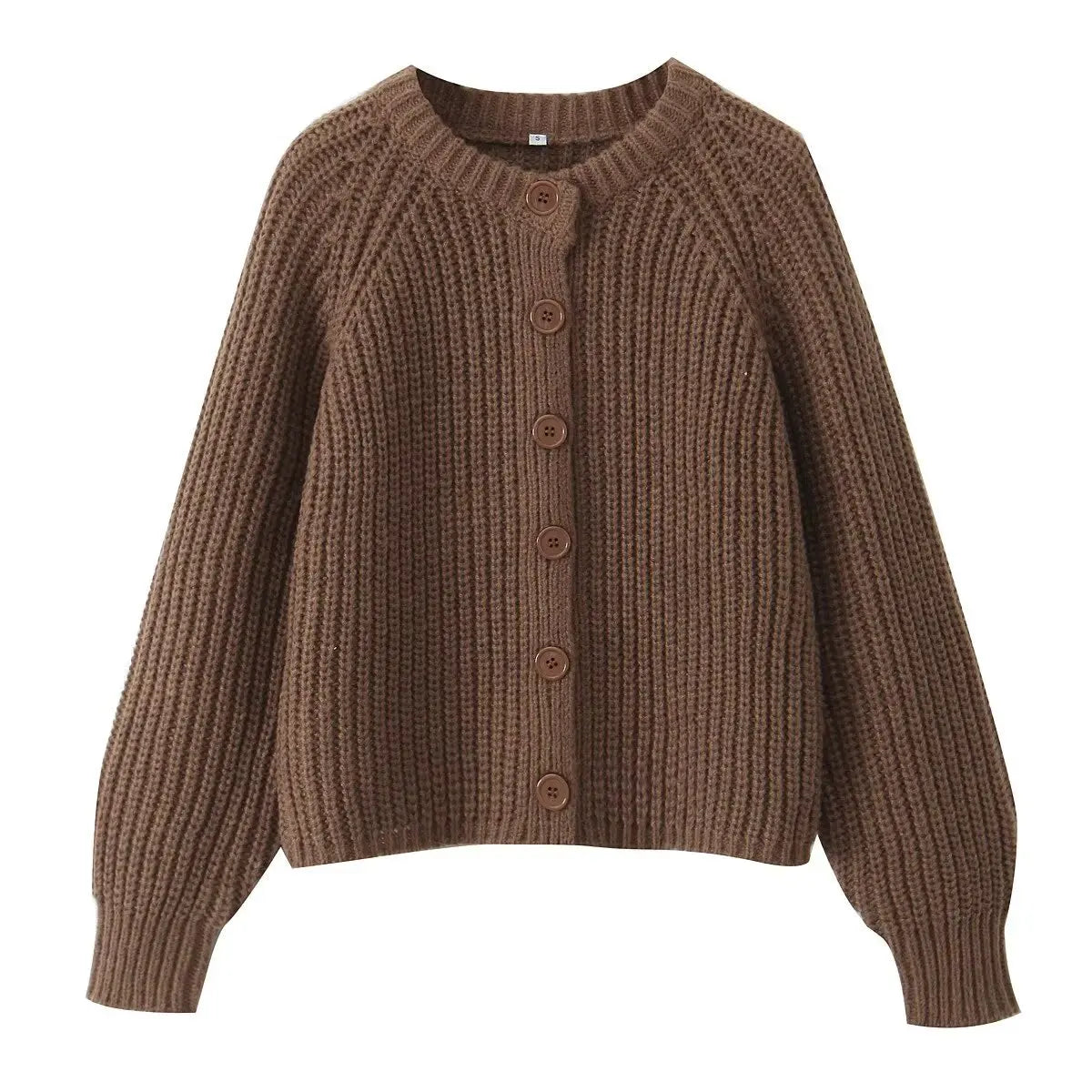 RETRO CLASSIC KNIT BUTTON CARDIGAN