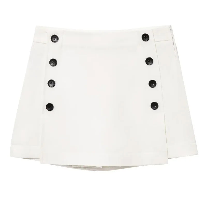 ASYMMETRICAL SHORT SKIRT PANTS