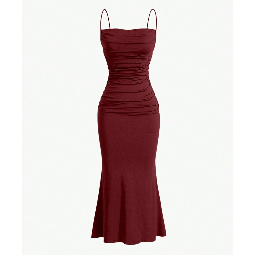 SEXY SLIM FIT EVENING MAXI DRESS
