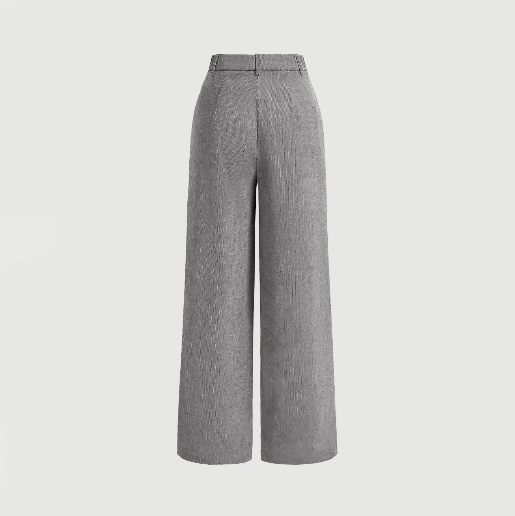 HIGH-WAIST RETRO CASUAL TROUSERS