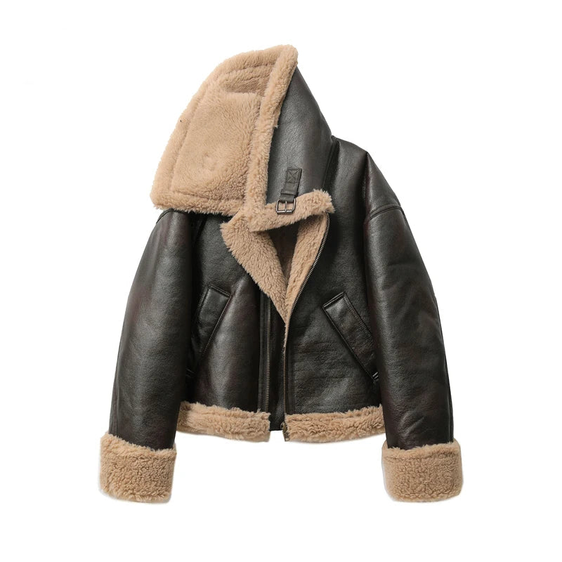 BROWN LEATHER JACKET