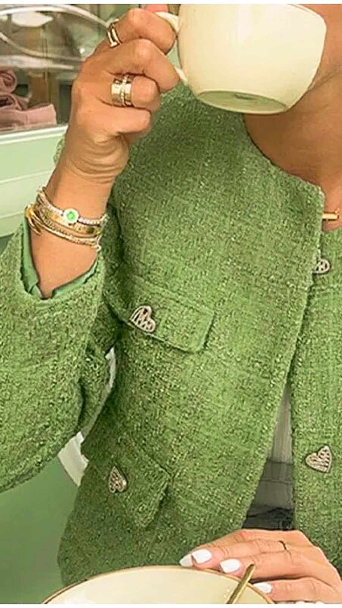 Elara Tweed Jacket And Skirt Set