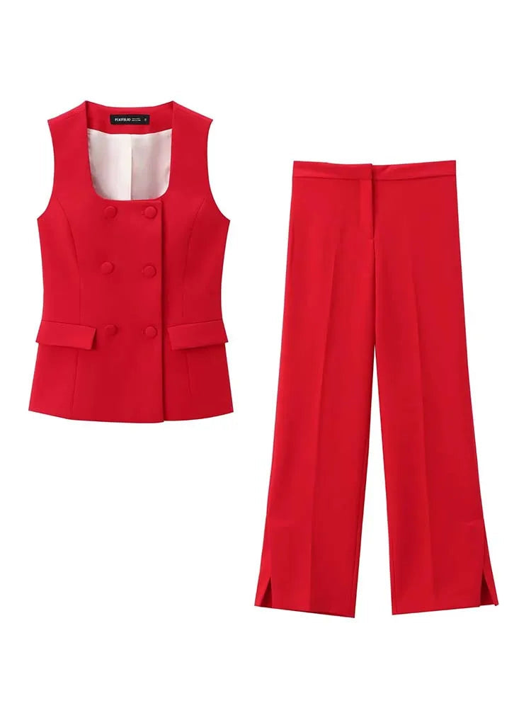 TAILORED VEST & PANTS SUIT
