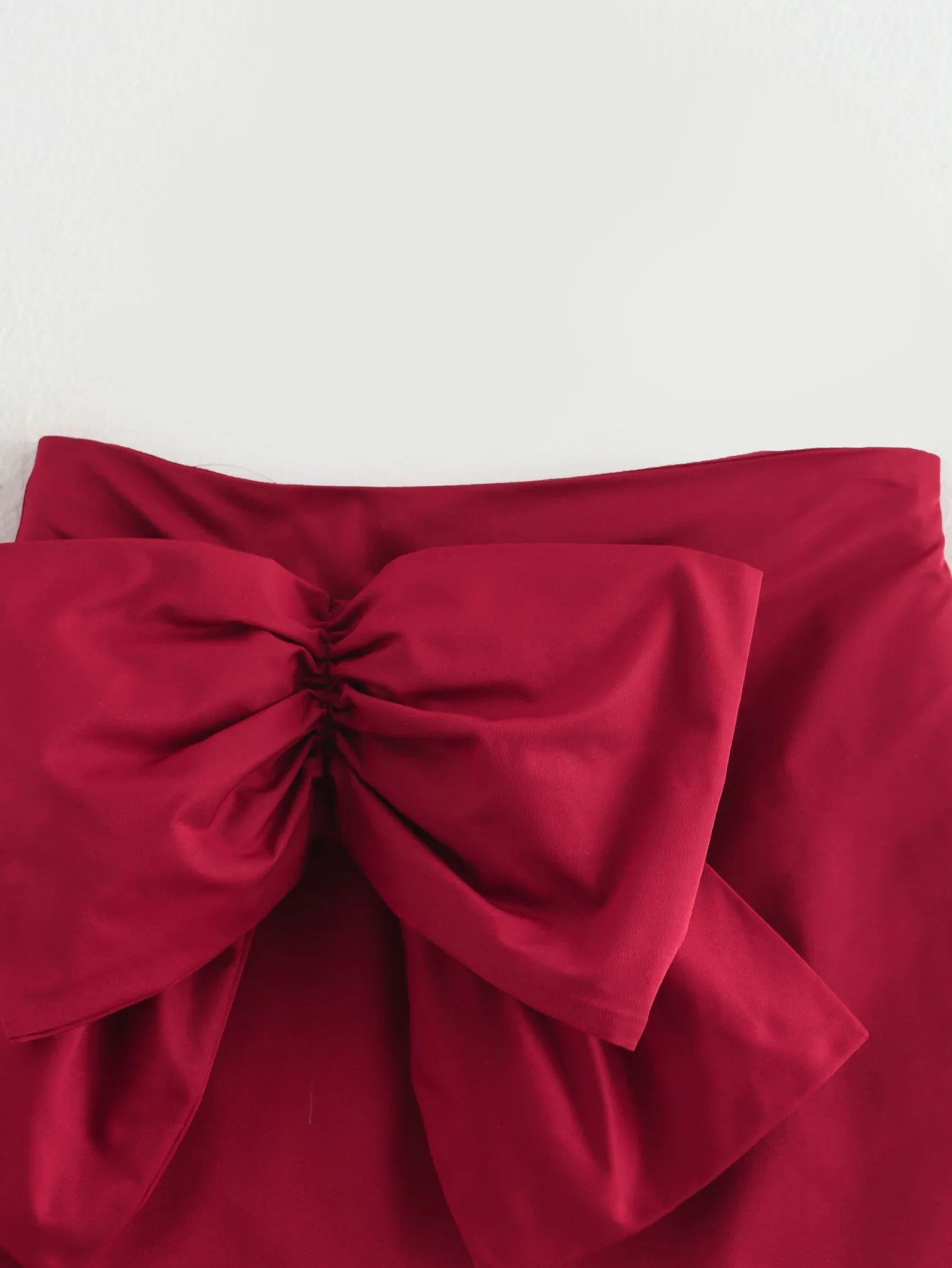 CHIC VINTAGE RED BOW MINI SKIRT