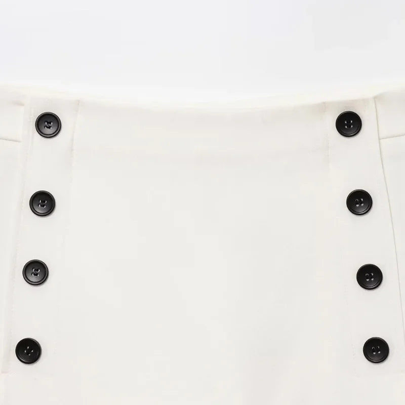 ASYMMETRICAL SHORT SKIRT PANTS