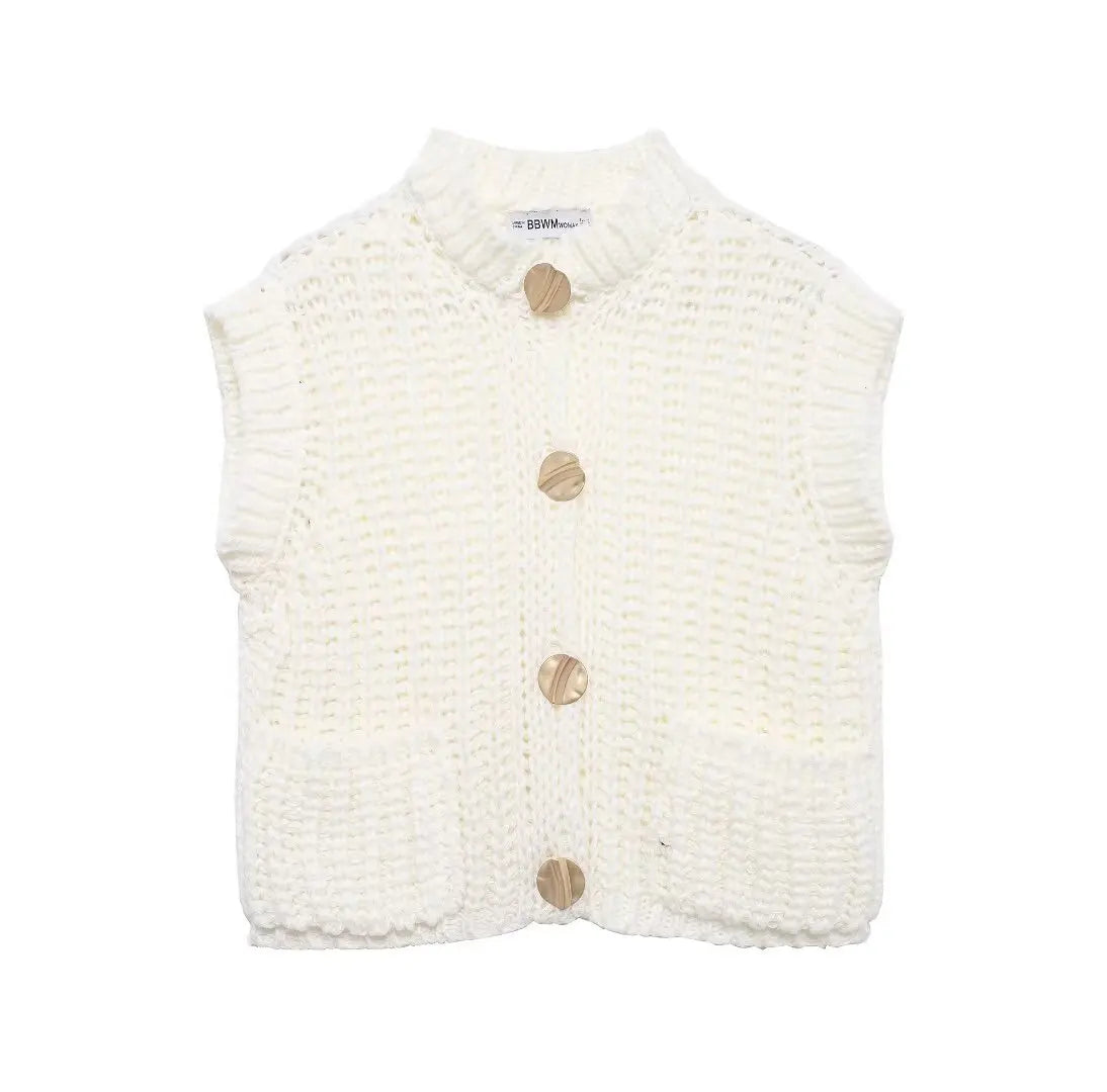 KNITTED WOOLEN VEST