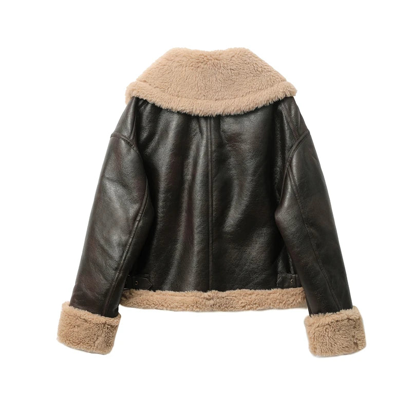 BROWN LEATHER JACKET