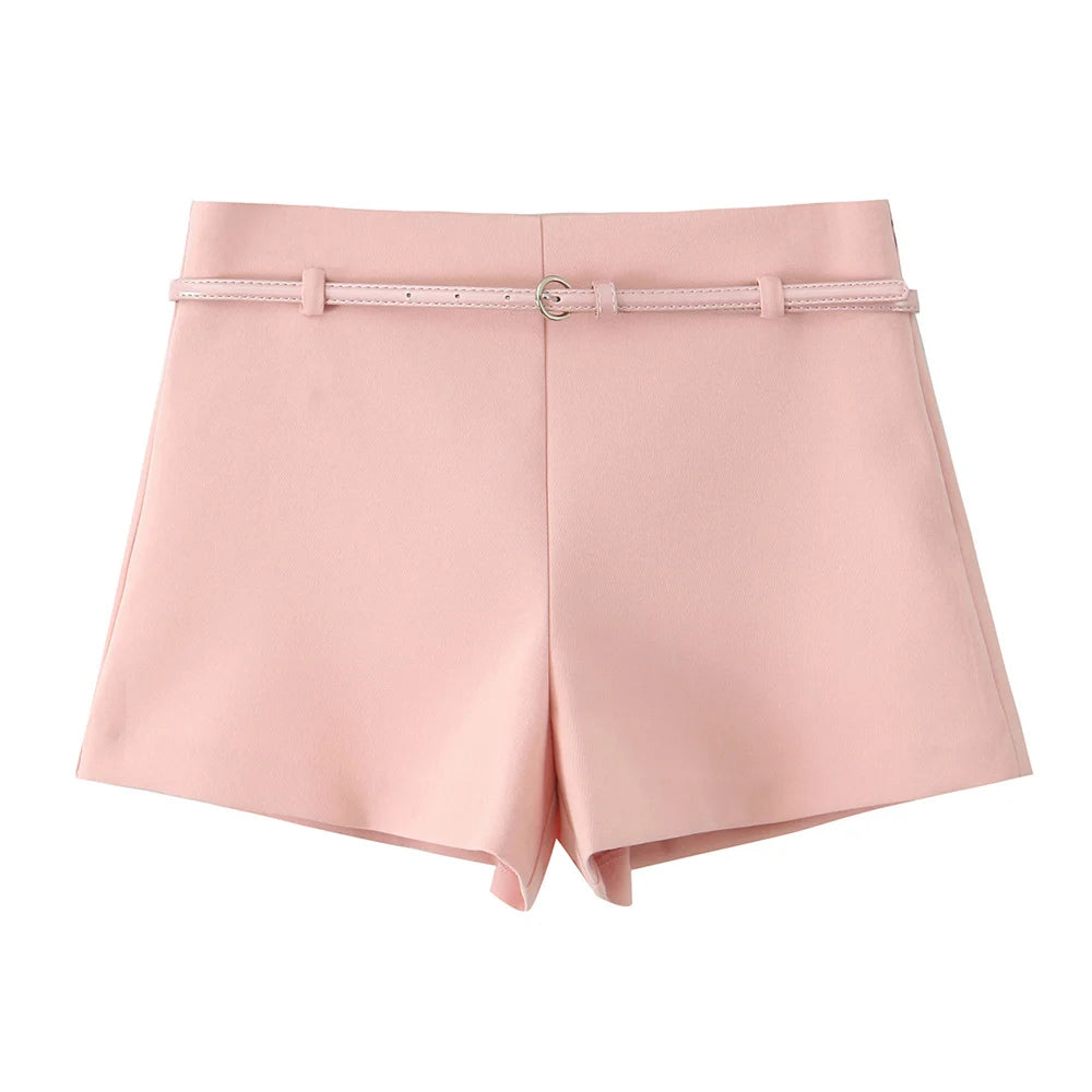 BELTED VEST & SHORTS SET