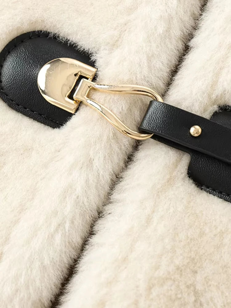 FAUX FUR TOGGLE COAT