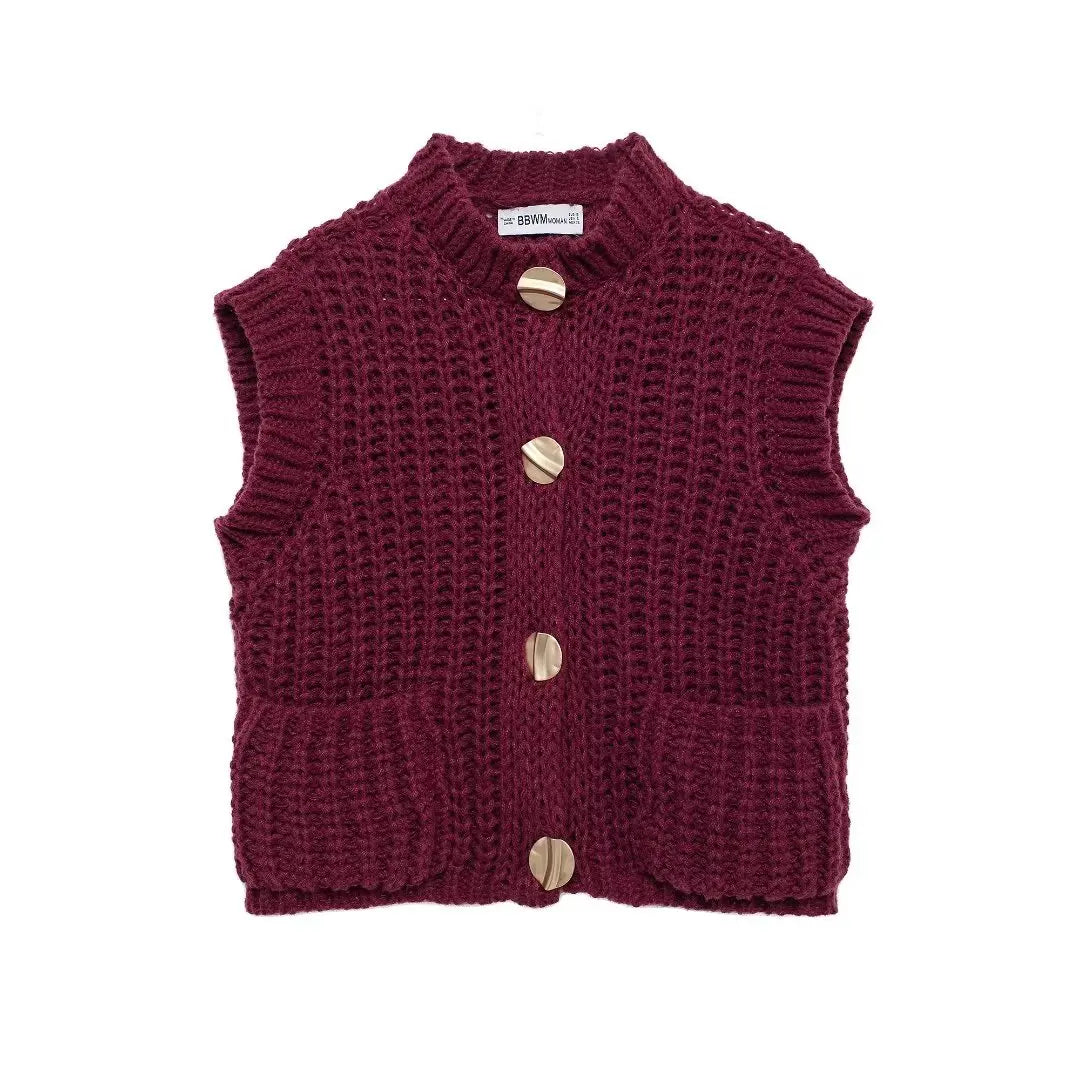 KNITTED WOOLEN VEST